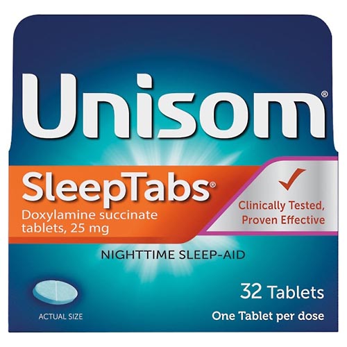 Image for Unisom Nighttime Sleep-Aid, 25 mg, Tablets,32ea from J.M.C. PHARMACY  FARMACIA LATINA