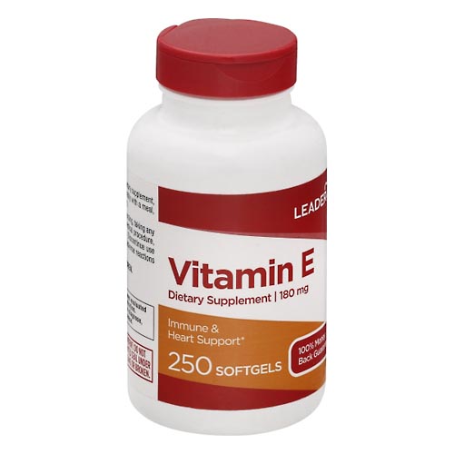 Image for Leader Vitamin E, 180 mg, Softgels,250ea from J.M.C. PHARMACY  FARMACIA LATINA