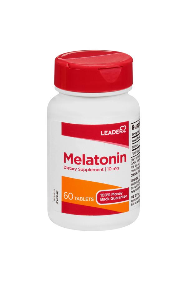 Image for Leader Melatonin, 10 mg, Tablets,60ea from J.M.C. PHARMACY  FARMACIA LATINA