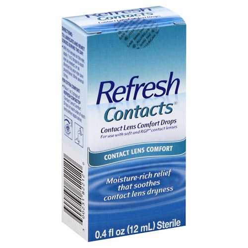 Image for Refresh Comfort Drops, Contact Lens,0.4oz from J.M.C. PHARMACY  FARMACIA LATINA