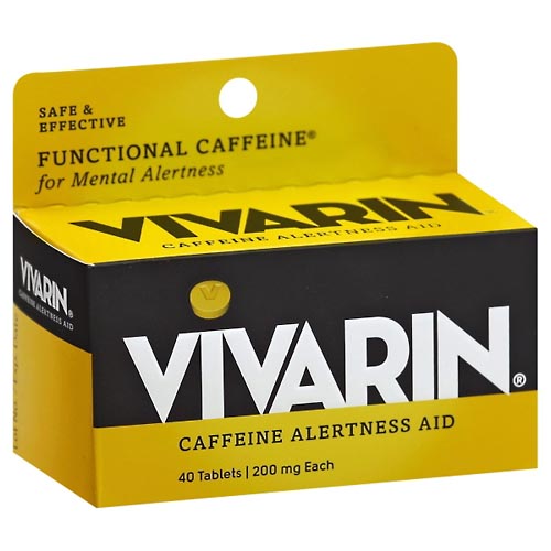 Image for Vivarin Caffeine Alertness Aid, 200 mg, Tablets,40ea from J.M.C. PHARMACY  FARMACIA LATINA