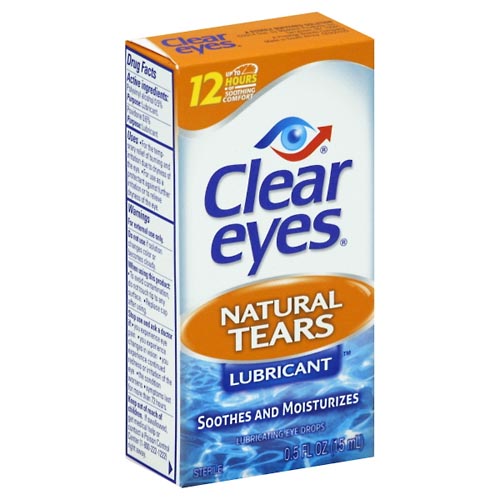 Image for Clear Eyes Eye Drops, Lubricating, Natural Tears,0.5oz from J.M.C. PHARMACY  FARMACIA LATINA