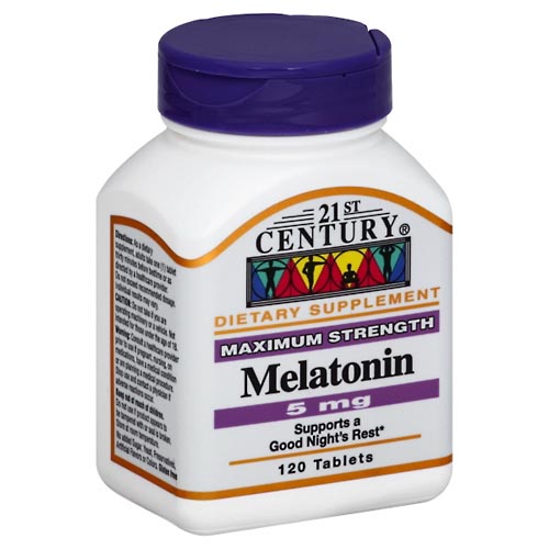 Image for 21st Century Melatonin, Maximum Strength, 5 mg, Tablets,120ea from J.M.C. PHARMACY  FARMACIA LATINA
