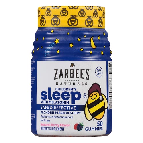 Image for Zarbees Sleep with Melatonin, Gummies, Children's, Natural Berry Flavor,50ea from J.M.C. PHARMACY  FARMACIA LATINA